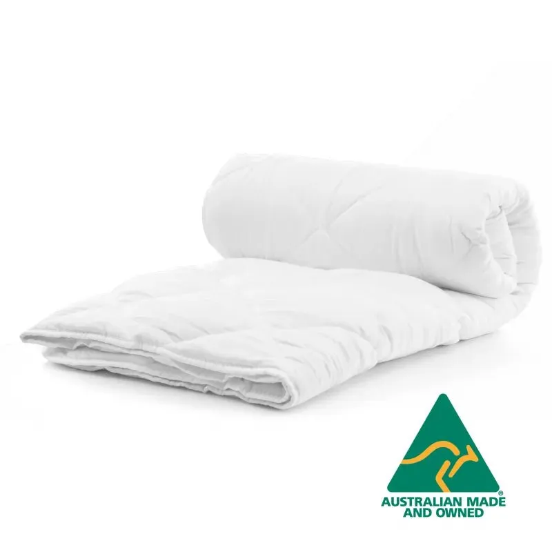 Australian Made Merino Wool Quilt 350GSM 160x210cm King Single Size