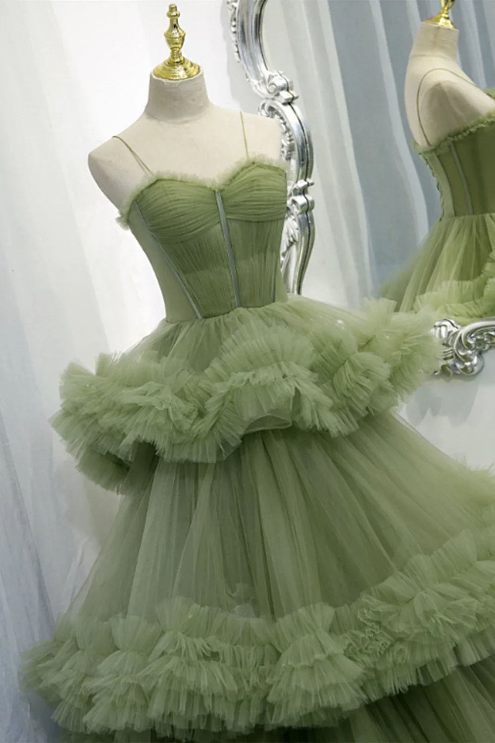 Blakely |A-line Sweetheat Pleated Tulle Prom Dress