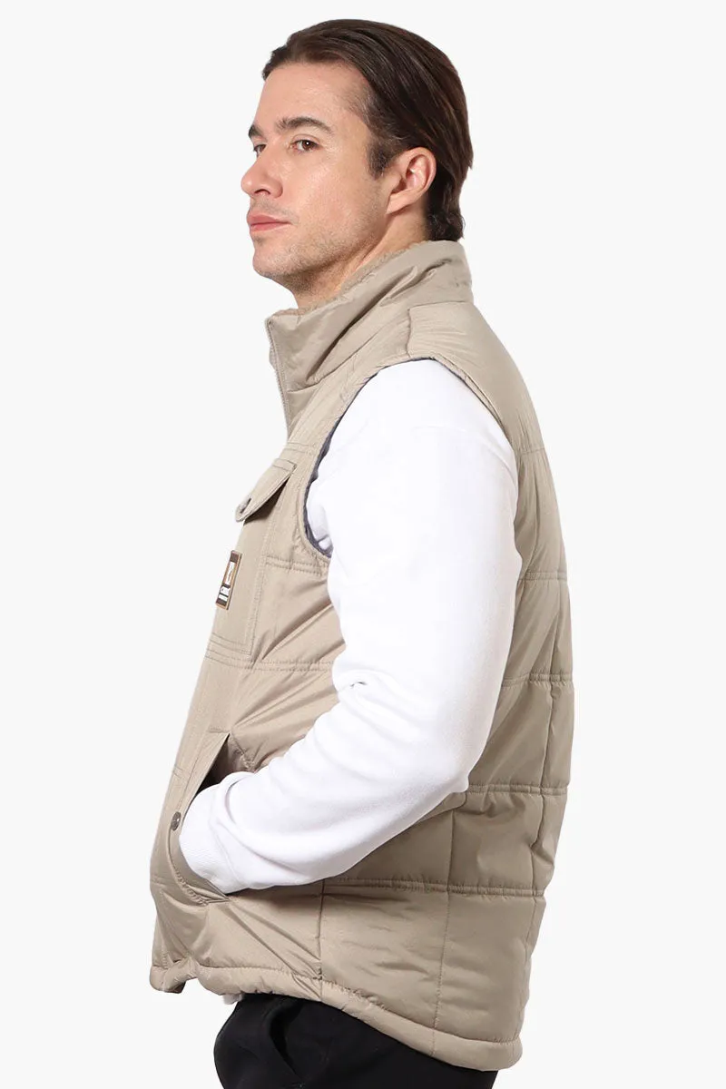 Canada Work Gear Sherpa Collar Bubble Vest - Beige
