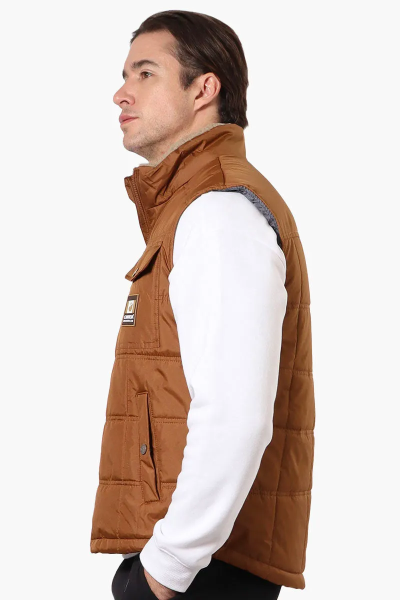 Canada Work Gear Sherpa Collar Bubble Vest - Brown