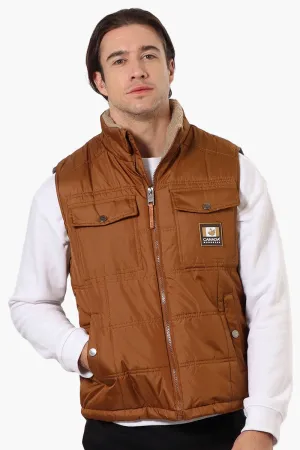 Canada Work Gear Sherpa Collar Bubble Vest - Brown