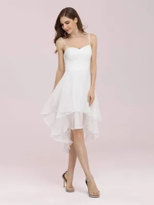 Casual Knee-length Chiffon Dress with Spaghetti Straps