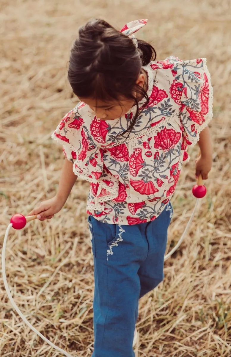 CELIA ENDLESS FLOWERS BLOUSE