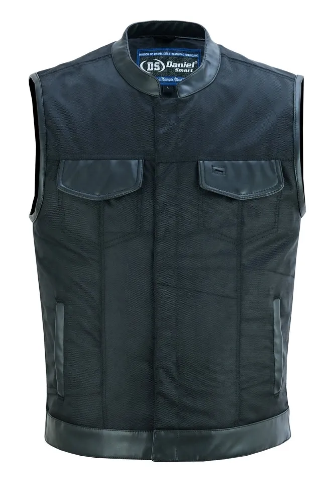 Concealed Snap Closure, Textile Material, Scoop Collar & Hidden