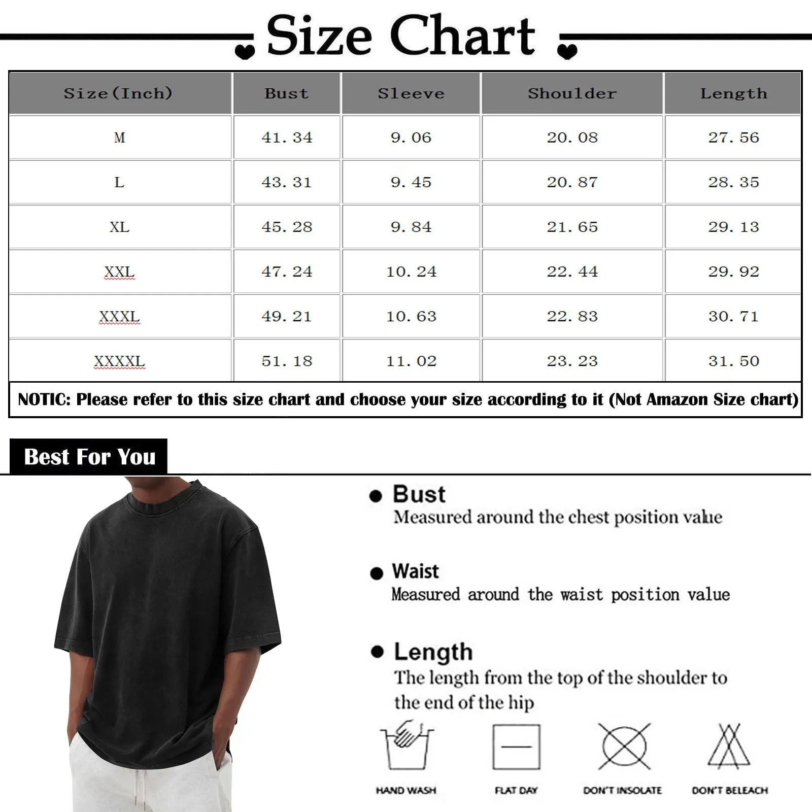 Cotton Shirt for Men Loose Fit Distressed Casual Half Sleeve T-Shirt Summer Retro Style Crewneck Pullover, Lighting Deals of Today My Order Shop The Look Baggy Style Tee(Dark Blue,3X-Large)