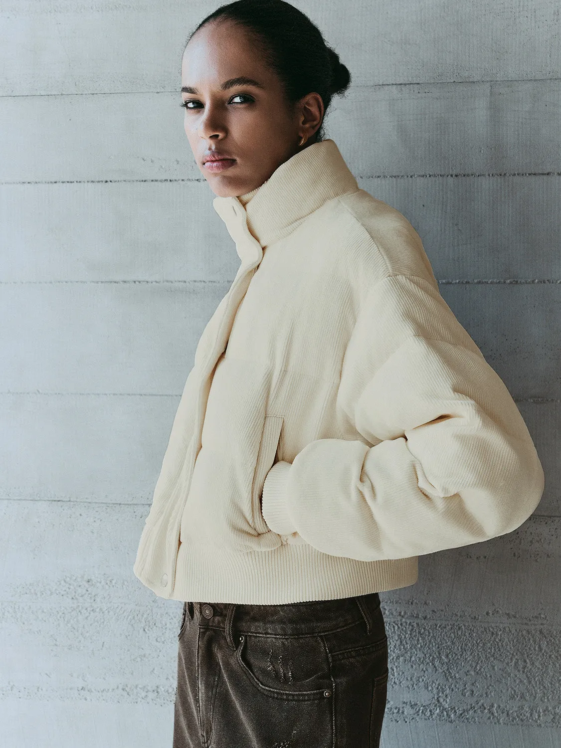 Cropped Padded Coats