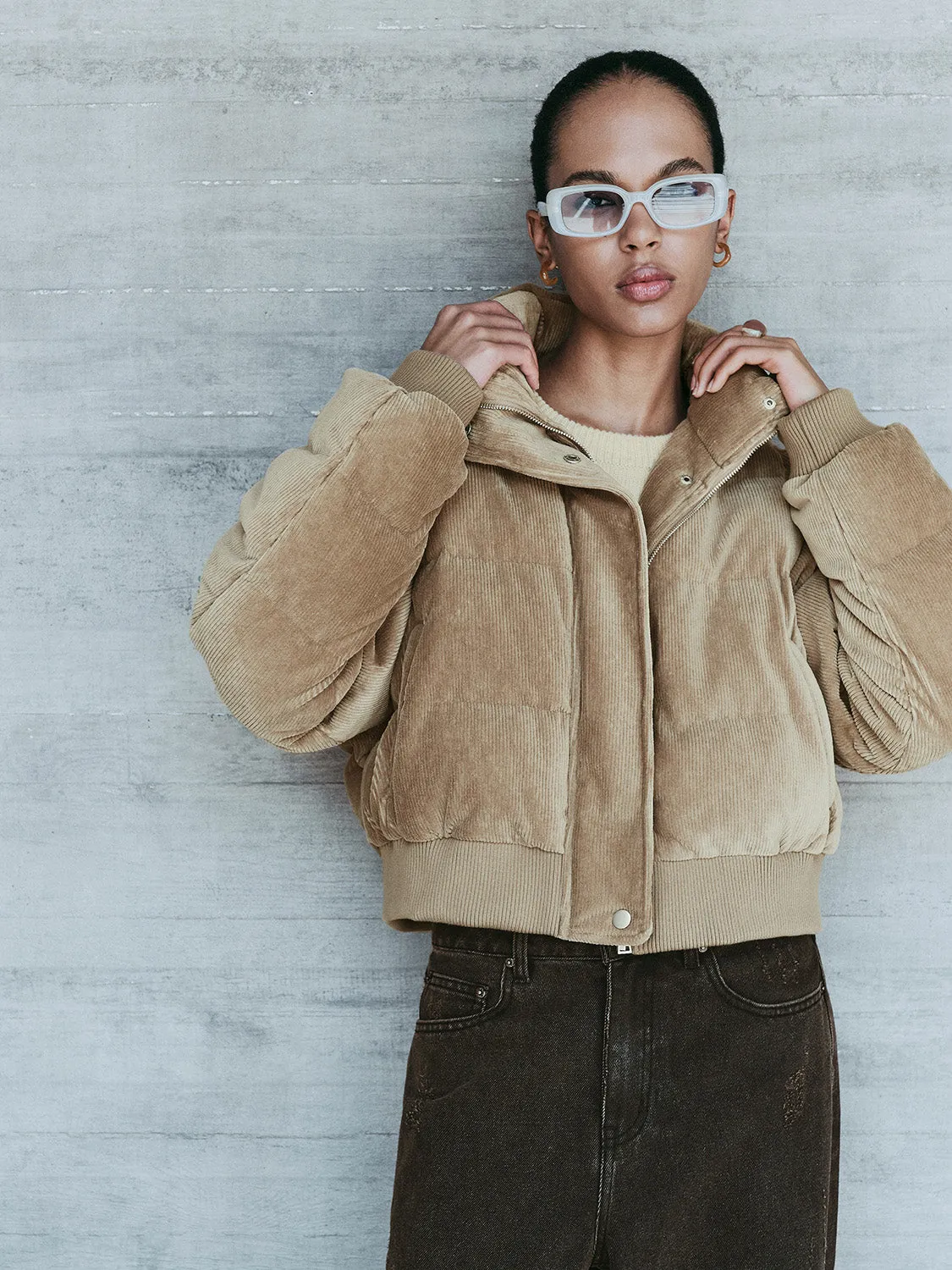 Cropped Padded Coats