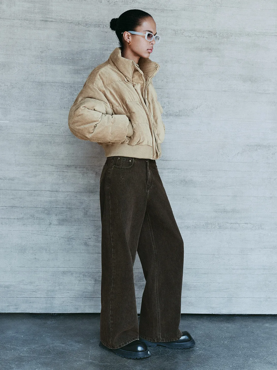 Cropped Padded Coats