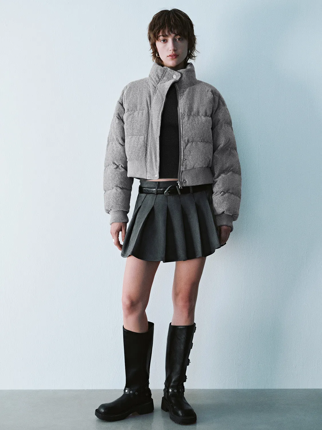Cropped Padded Coats