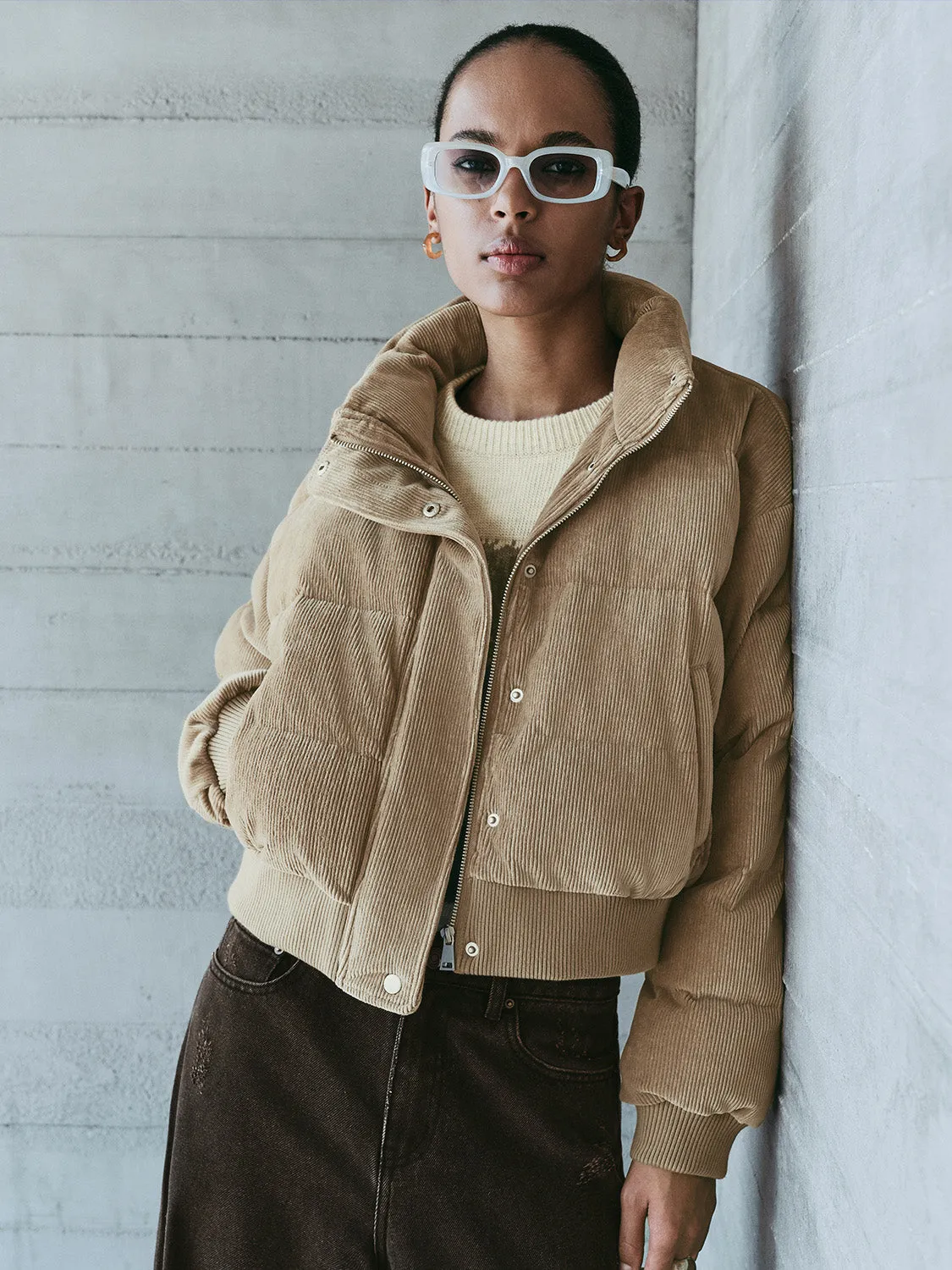 Cropped Padded Coats