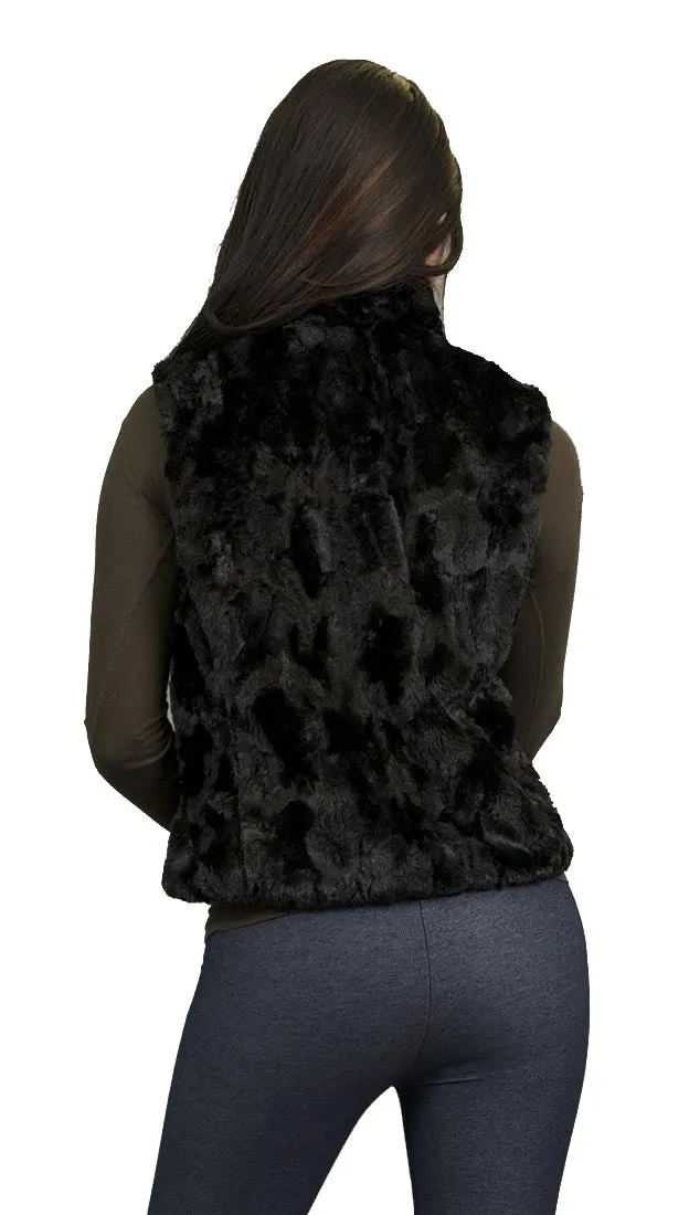 Eight Sixty Fur Vest in Black