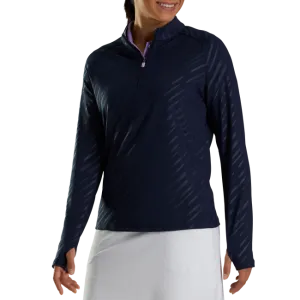 Footjoy Women's Half-Zip Embossed Pullover