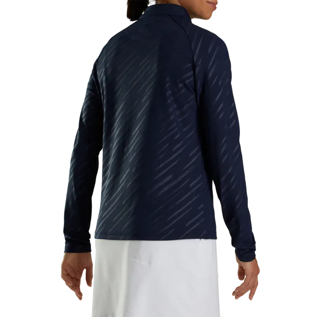 Footjoy Women's Half-Zip Embossed Pullover