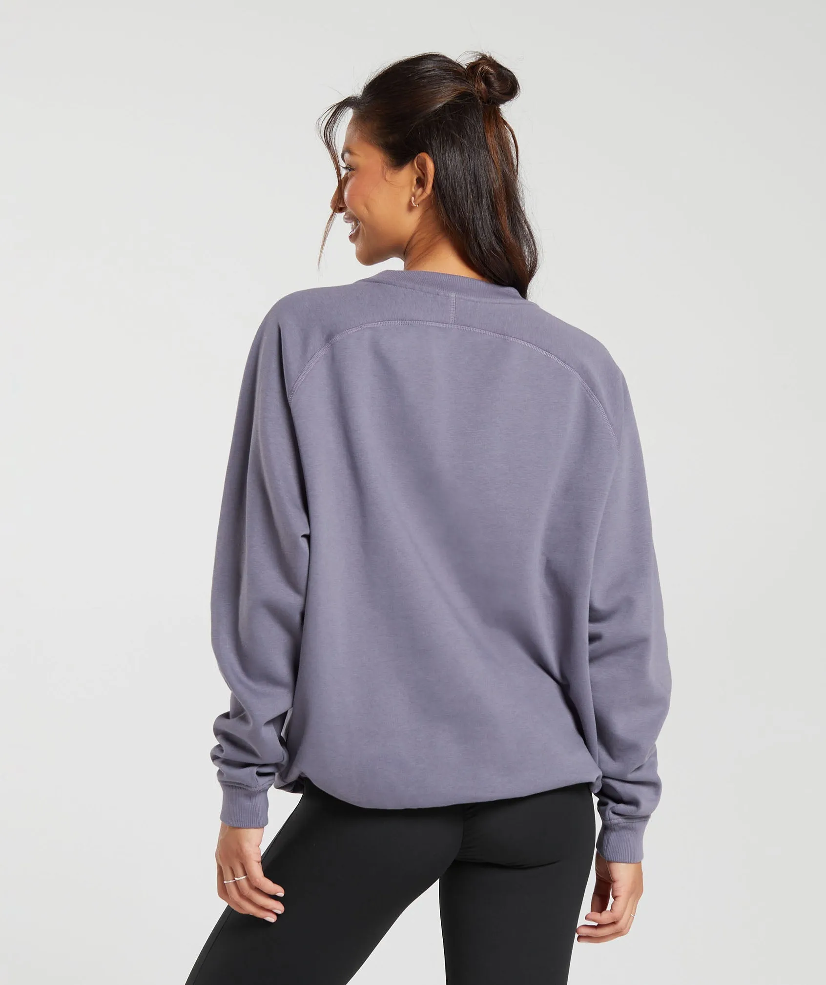 Gymshark Training Oversized Fleece Sweatshirt - Dewberry Purple