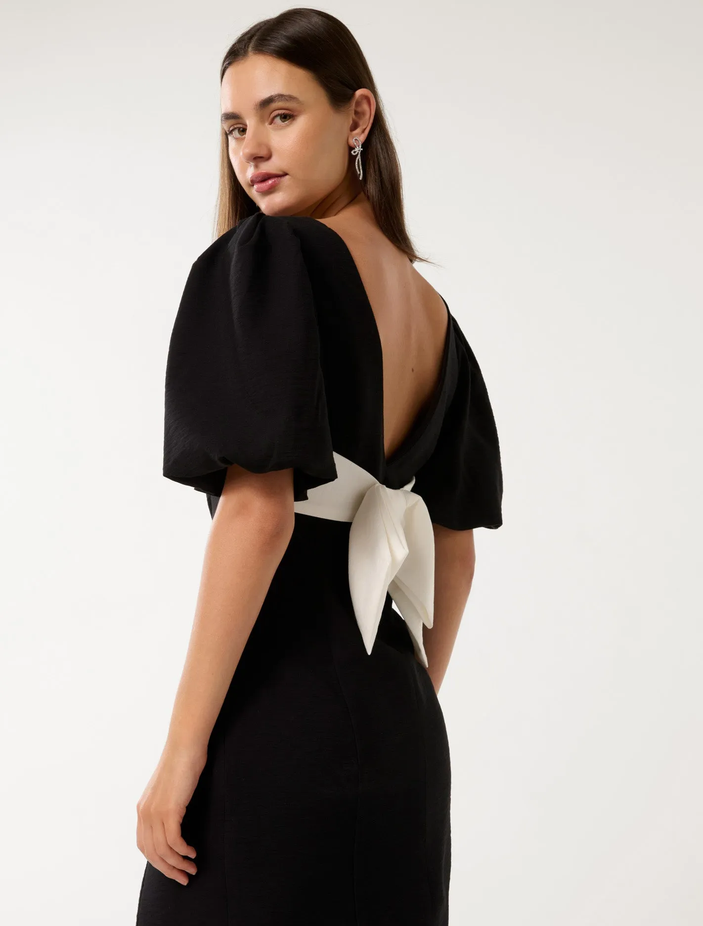Heather Bow Back Mini Dress
