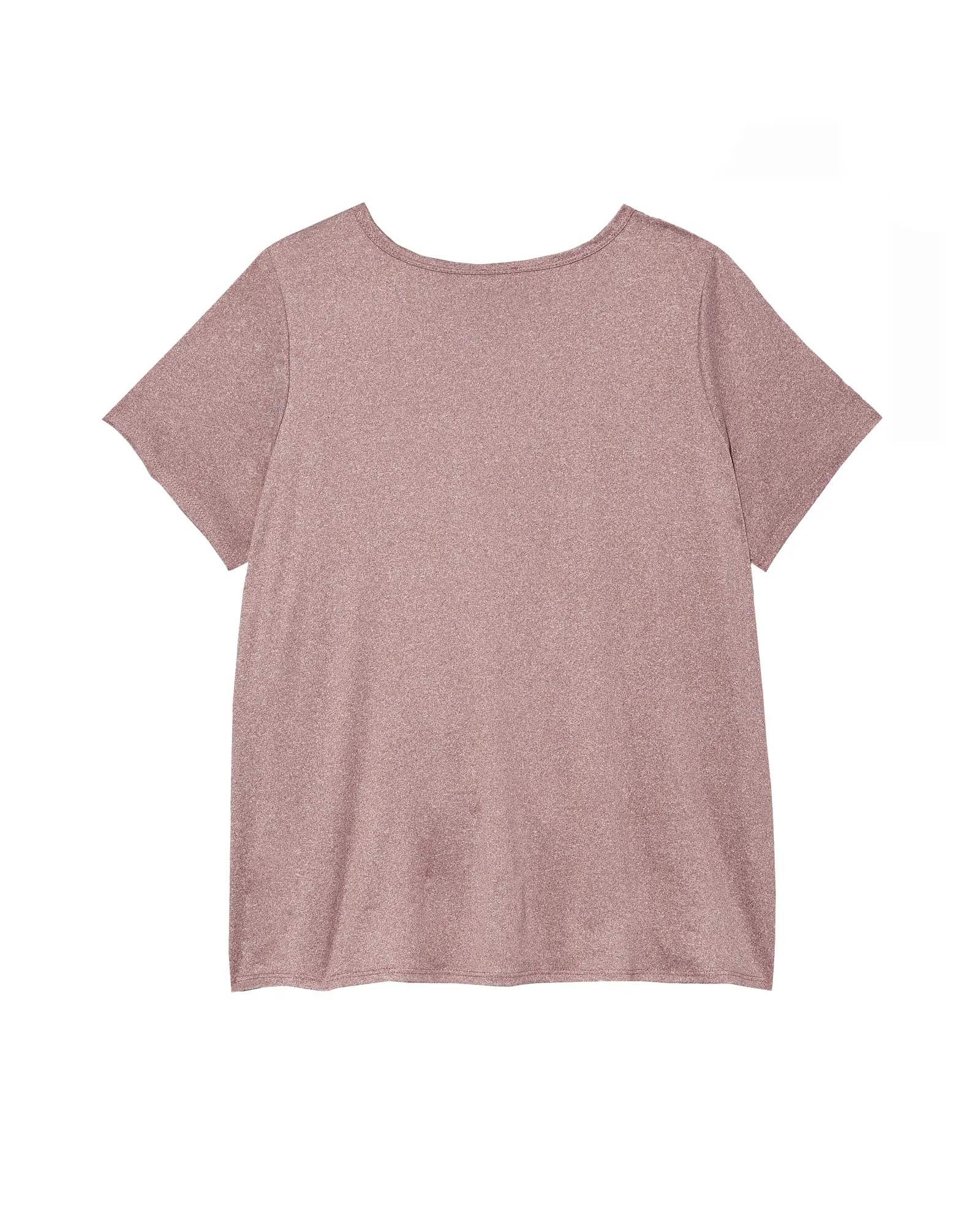 Helaina Short Sleeve Lace Underlay Tee | Purple / Ivory