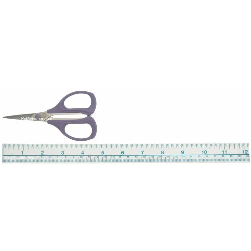 Kai 4-3/4" Micro-Serrated Patchwork Scissors