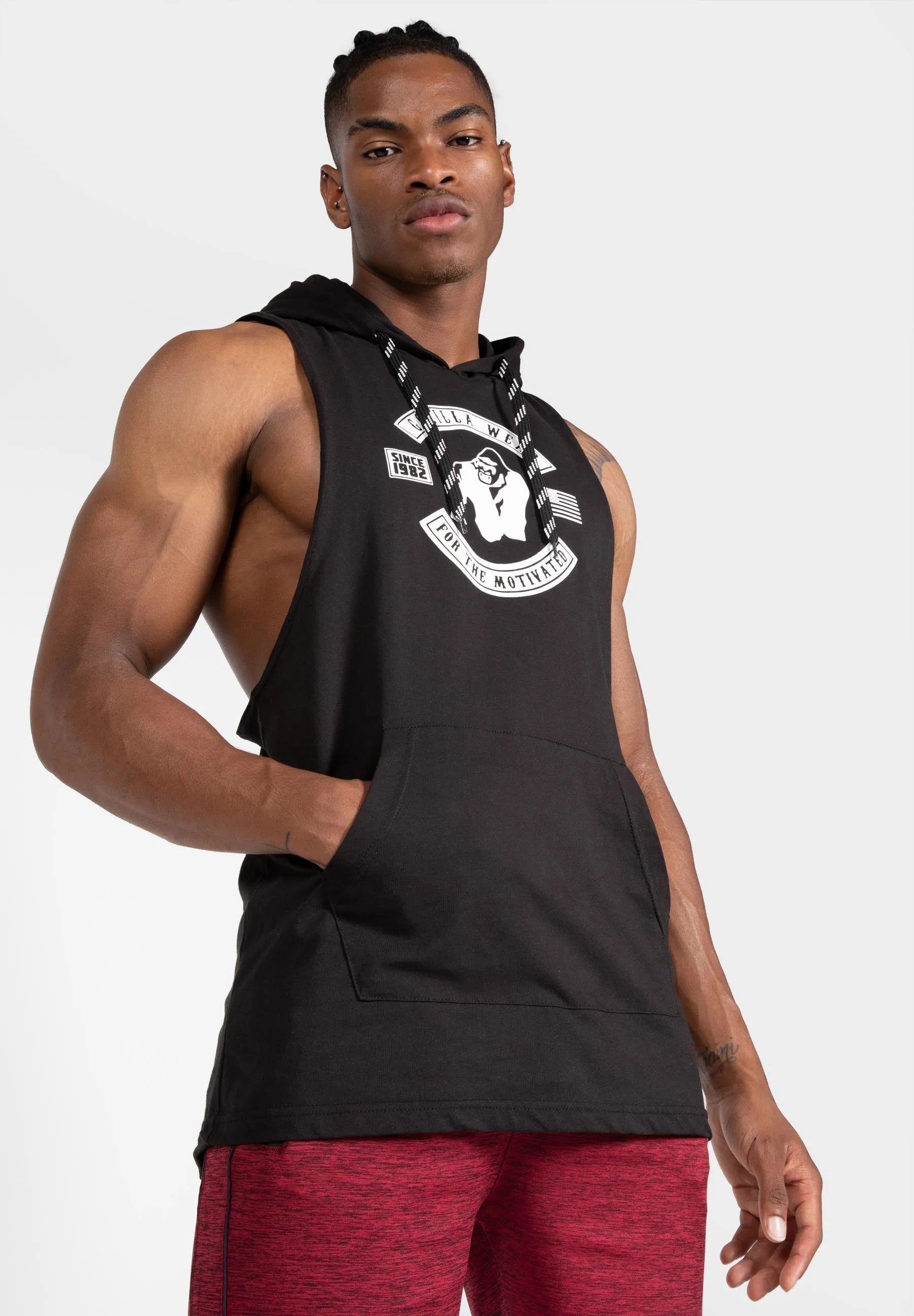 Lawrence Hooded Tank Top - Black