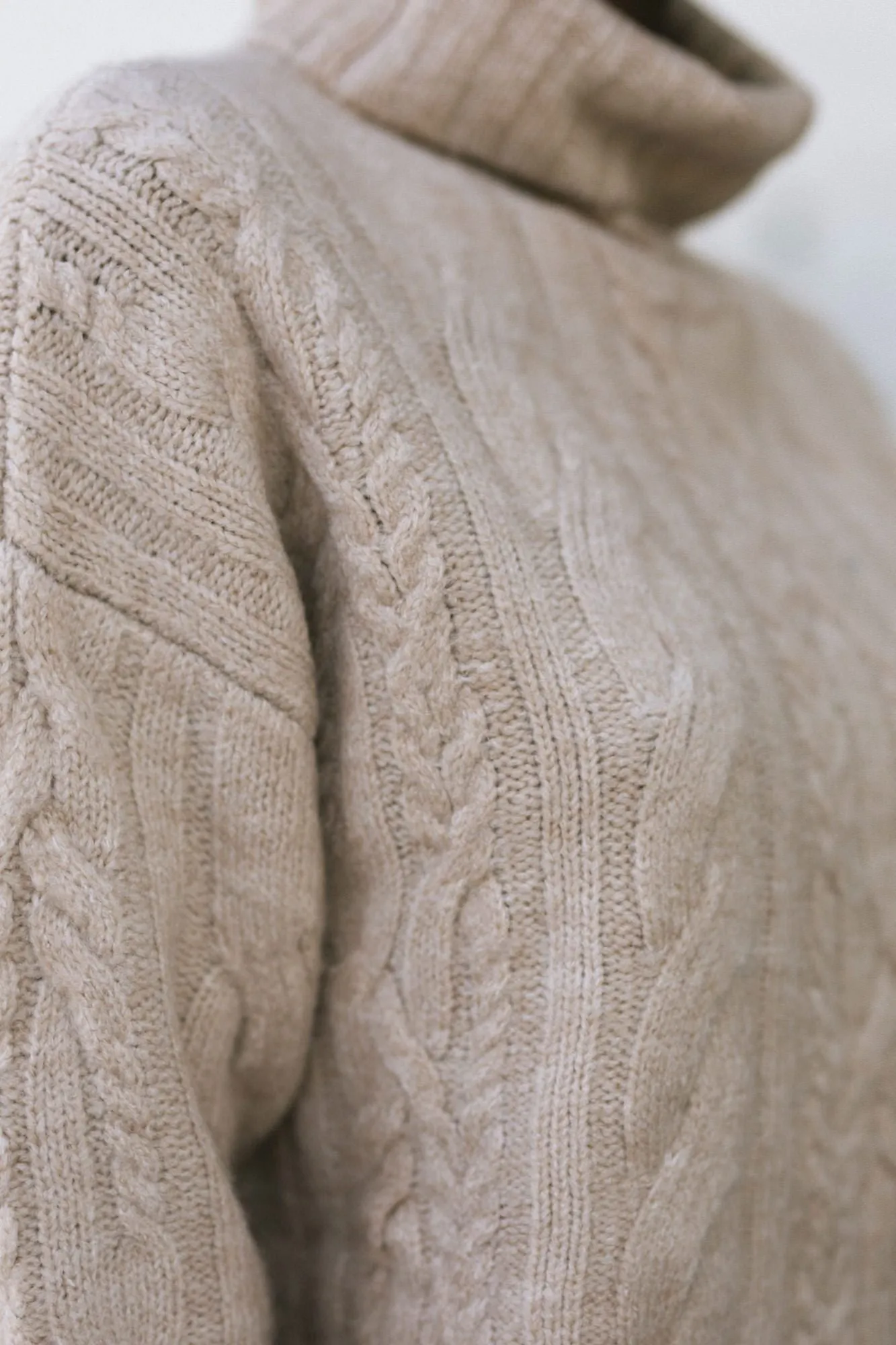 Lettie Cable Knit Turtle Neck