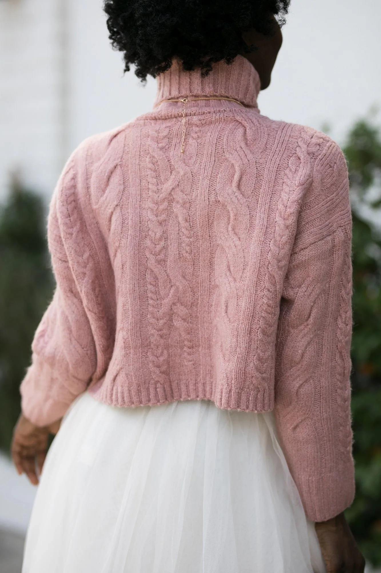 Lettie Cable Knit Turtle Neck