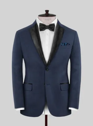 Napolean Cosmic Blue Wool Tuxedo Jacket