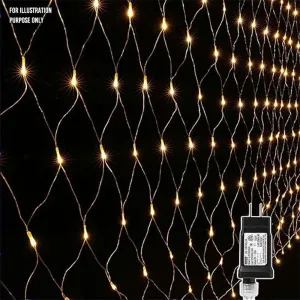 RA LED Net Light WW 3 x 2M Male Plug End IP44 240V