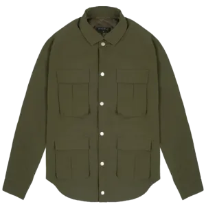 RICHIE LE NYLON OVERSHIRT OLIVE - RLC-317