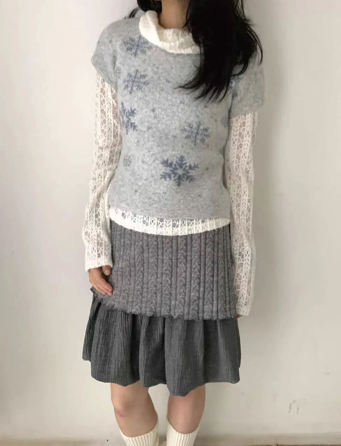 Sic Astra Snow Doll Coquette Sweater