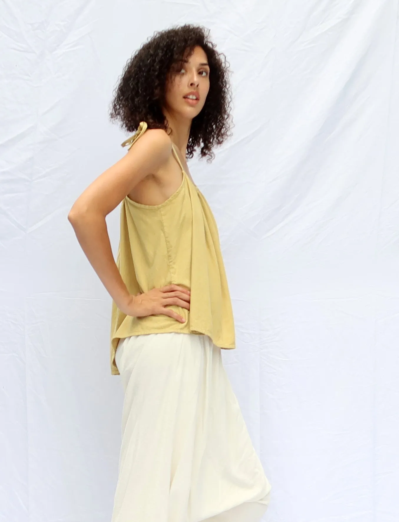 Silk Dawn Cropped Shirt
