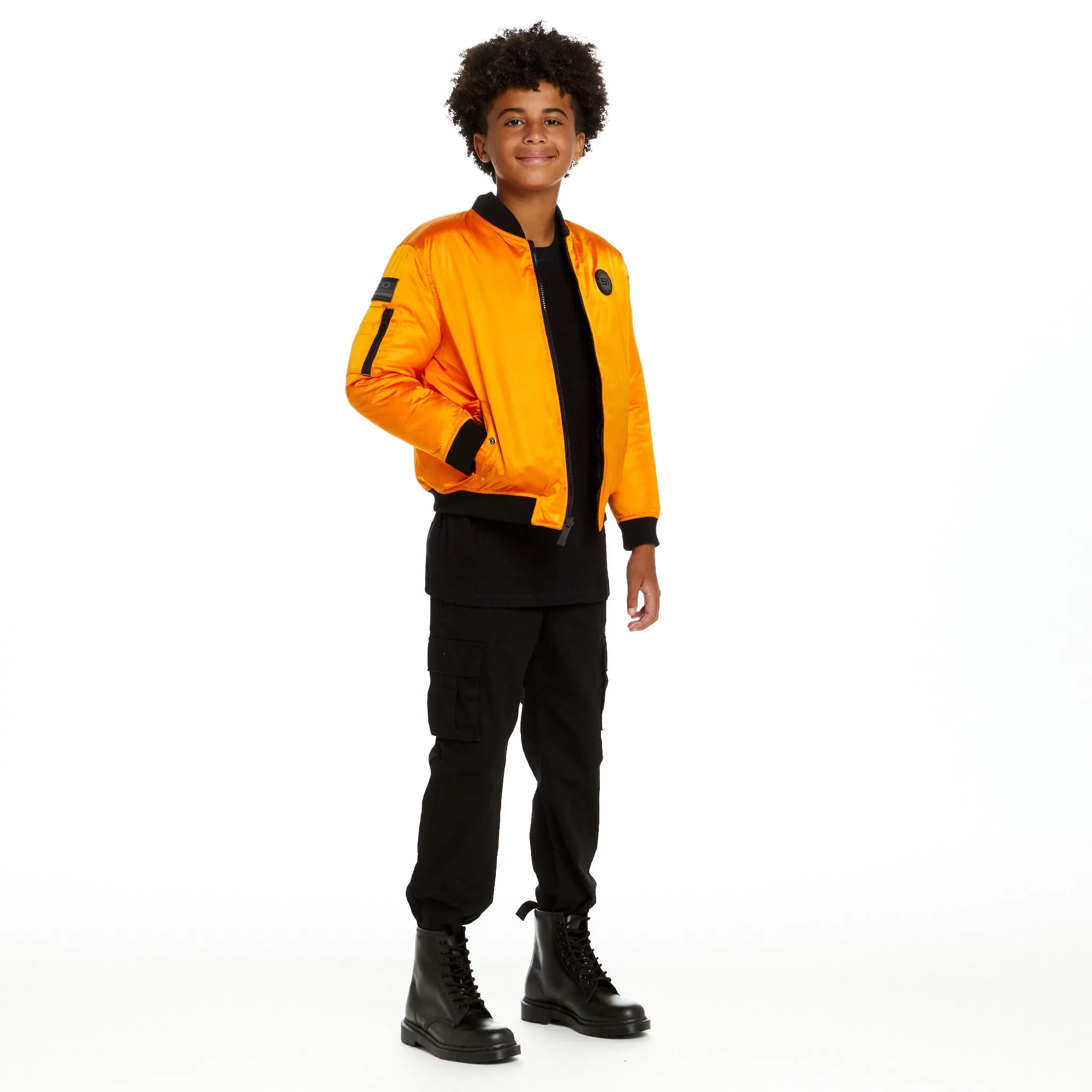 SPACEONE x Andy & Evan® | Reversible Bomber Jacket | Orion Orange