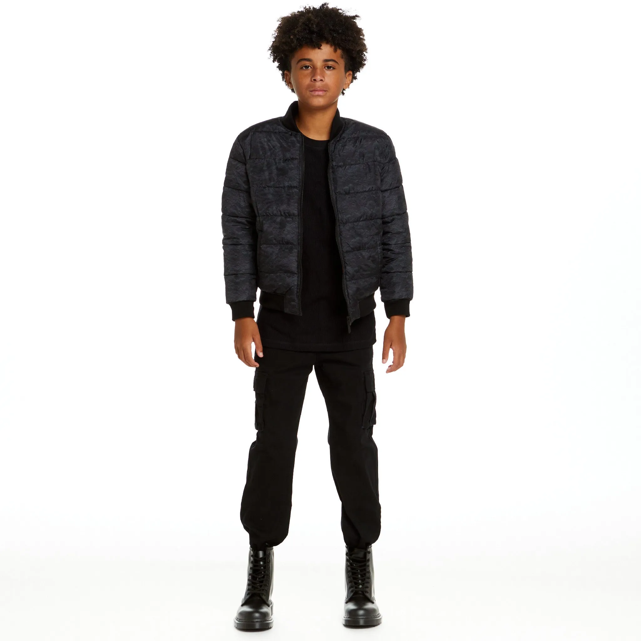 SPACEONE x Andy & Evan® | Reversible Bomber Jacket | Orion Orange