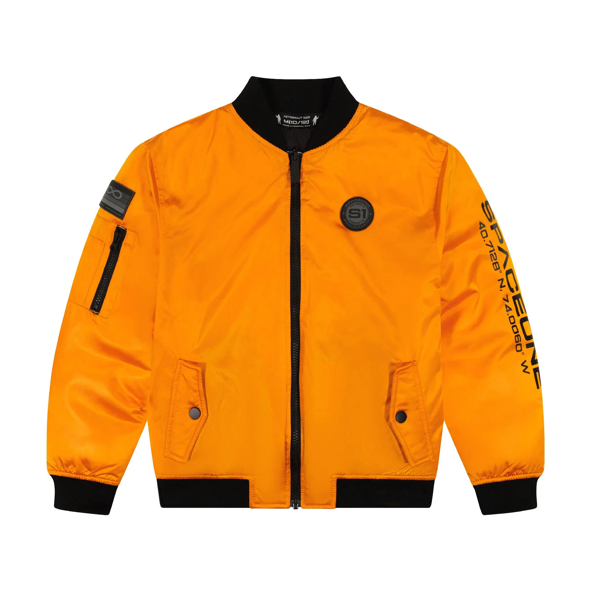 SPACEONE x Andy & Evan® | Reversible Bomber Jacket | Orion Orange