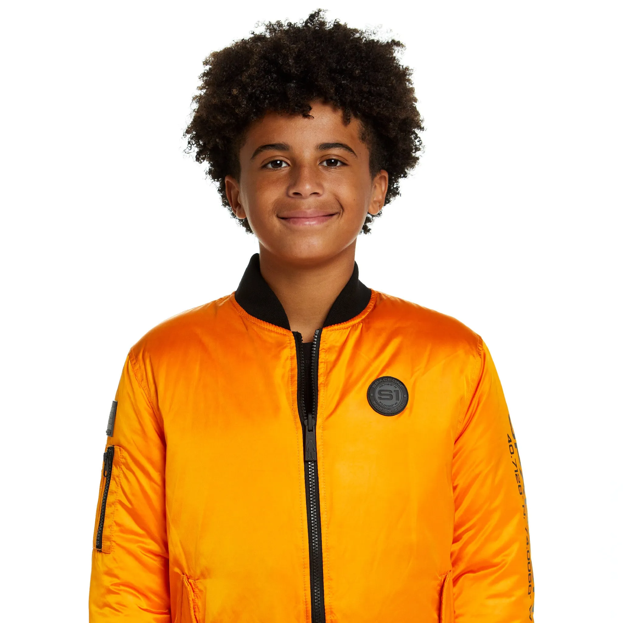 SPACEONE x Andy & Evan® | Reversible Bomber Jacket | Orion Orange