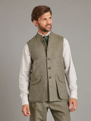 Vest - Sage Nailhead Tweed