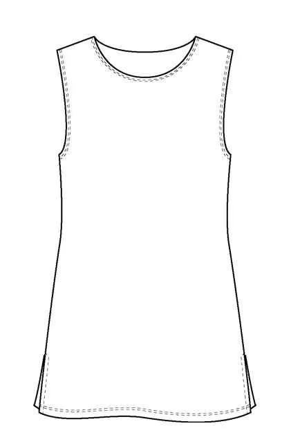 Vikki Vi Classic Black Sleeveless Tunic